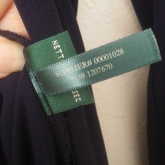 Lauren Ralph Lauren Navy Blue Wrap Dress - Picture 12 of 14